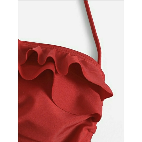 🔥FINAL SALE🔥 Ruffle Front Halted Bikini Set - Picture 5 of 8